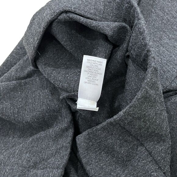 J. Jill Charcoal Gray Ponte Slim Leg Pants Size L Petite Pull-On Office Career - Picture 6 of 8